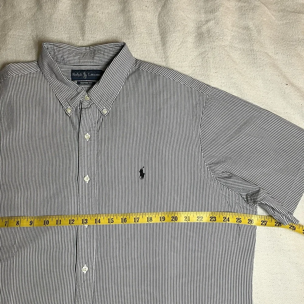 Polo Ralph Lauren Men's Striped‎ Cotton Button-Down Shirt Pony Logo XXL